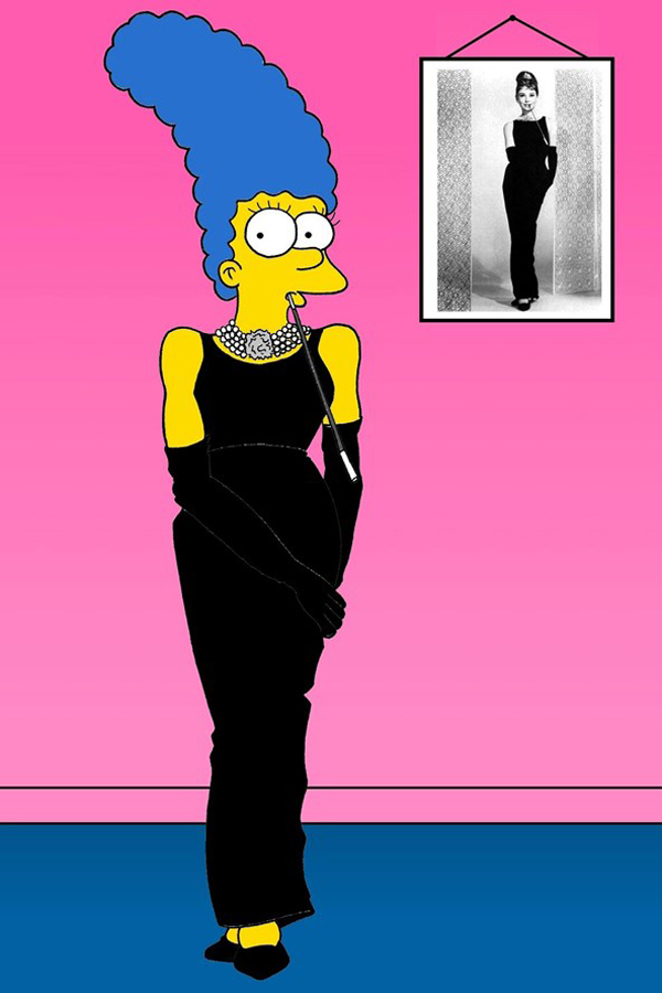 Givenchy Audrey Hepburn vogue 19nov13 aleXsandro Palombo b 592x888 Nova modna ikona: Marge Simpson 