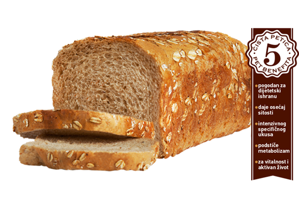 Mešano raženi hleb Svakog dana parče ražanog ili integralnog hleba