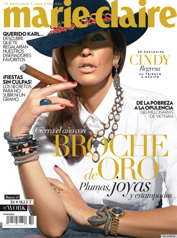 o CINDY CRAWFORD 570 Cindy Crawford na naslovnici magazina “Marie Claire Mexico” 