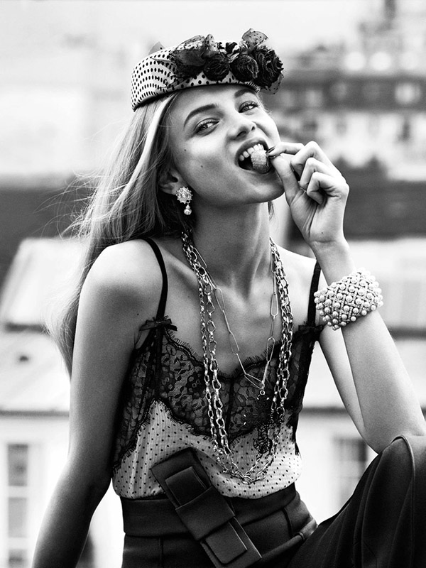 anna selezneva lachlan bailey vogue paris 2013 5 “Vogue Paris”: U sobi sa seksi divom
