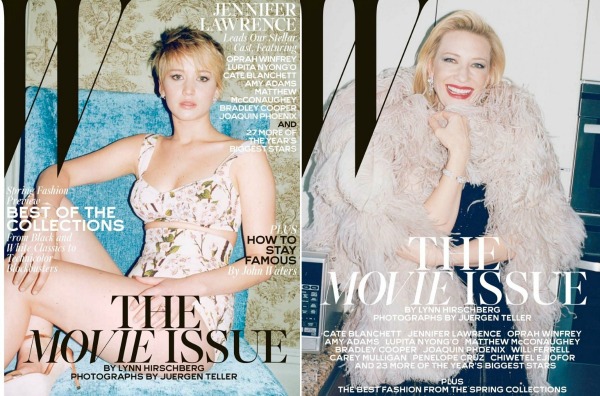 Dženifer Lorens i Kejt Blanšet   mlada i starija zvezda filmske industrije Modni zalogaj: The Movie Issue časopisa W 