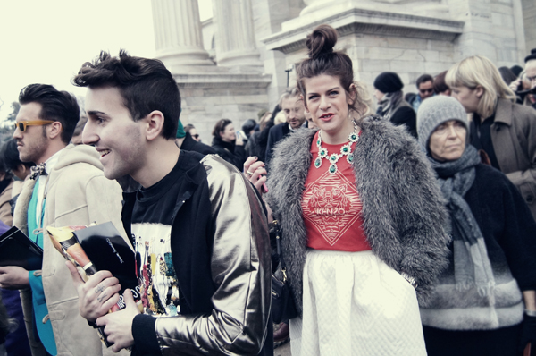008 Kraj Roberto Cavalli revije Street Style lekcija: Milanska nedelja mode