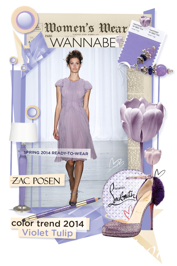 Slika 6ZAC POSEN wannabe Fashion Color Report: Violet Tulip