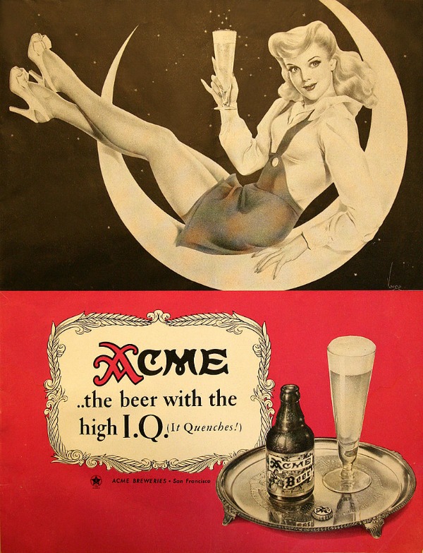 910 Vintage reklame za pivo sa ženama 