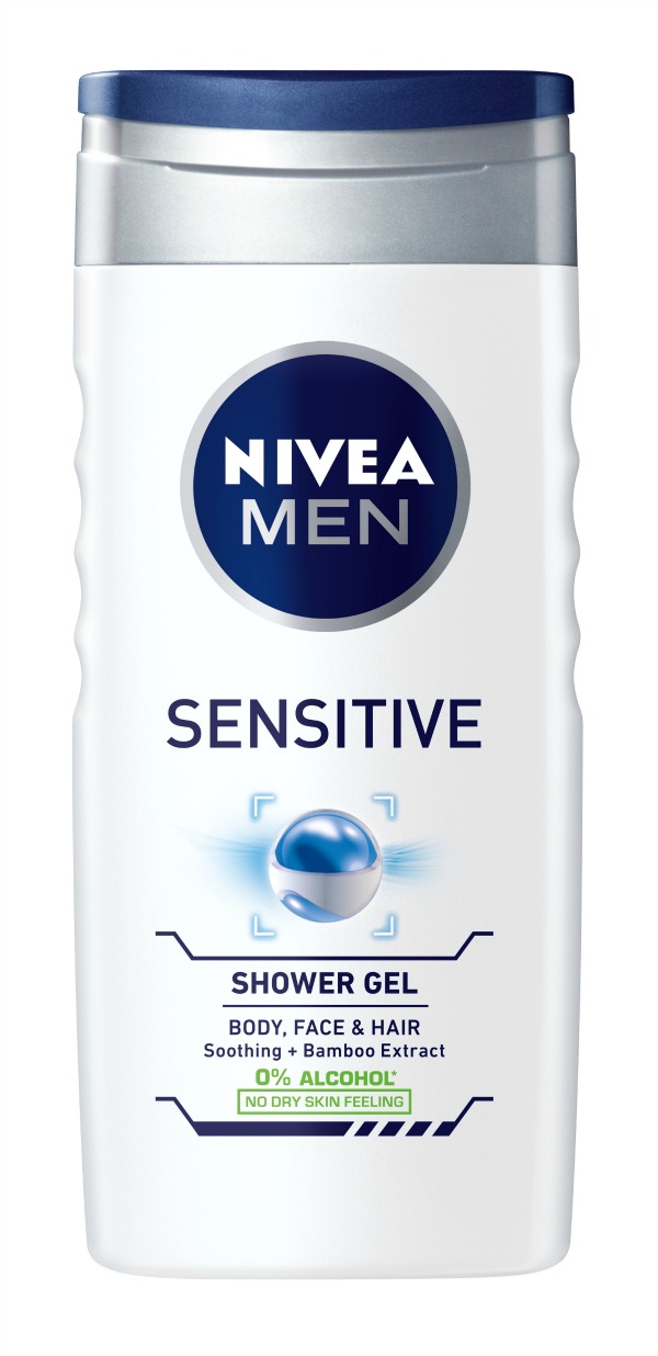 NIVEA MEN  Sensitive Shower Gel Samo nežno za njega