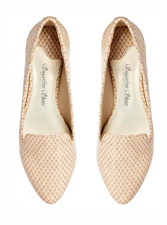 Sugarfree Hanne Cream flat slipper shoes Modni trend: Mokasine 