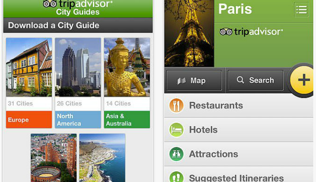 TripAdvisor Offline City Podrška gedžeta: Nove aplikacije za putovanja