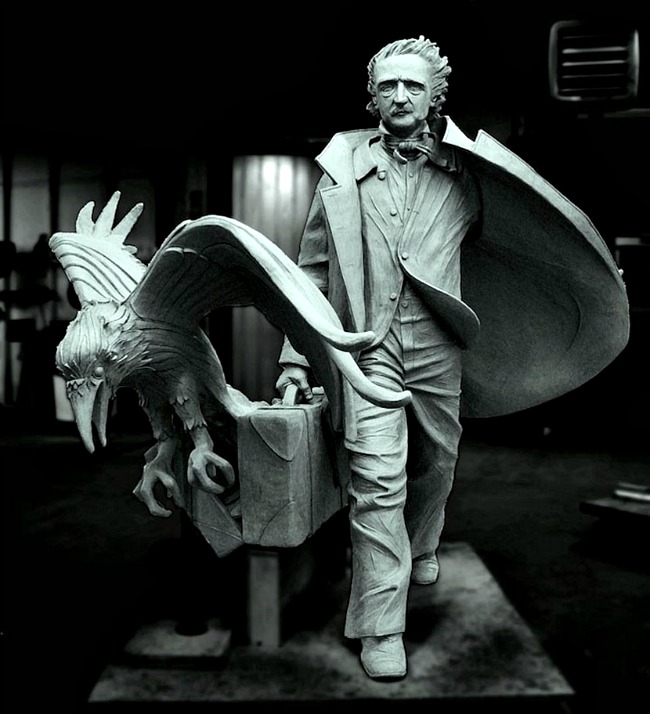01 Edgar Alan Po Statua Doza nauke i kulture: Bronzana statua neprikosnovenog Edgara Alana Poa