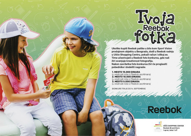 Reebok foto konkurs Reebok: Pravi izbor za novu školsku godinu