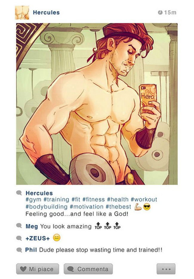 Herkul instagram Diznijevi junaci na Instagramu