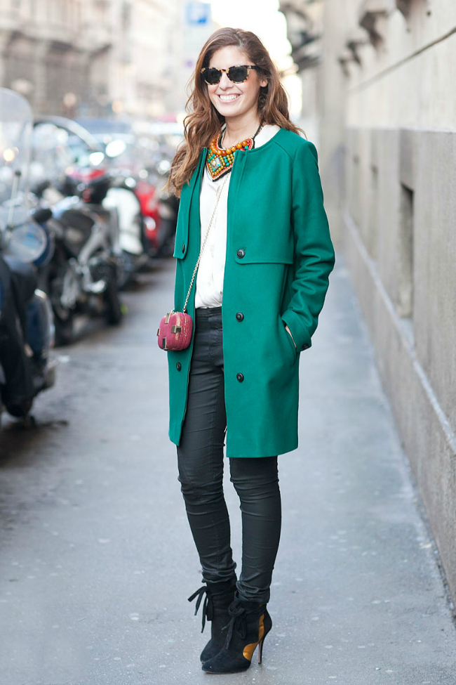 Zelena Šta obući ove nedelje: Kaput u boji