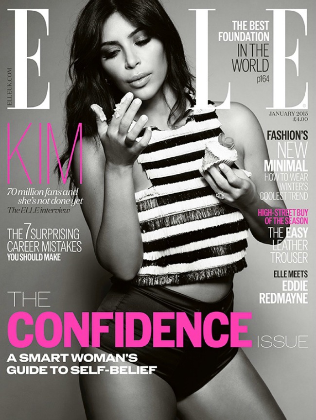 kim kardasijan na naslovnici magazina elle uk 3 Kim Kardašijan na naslovnici magazina Elle UK