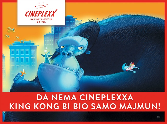 Cineplexx King Kong Cineplexx: Postanite autor citata šaljive kampanje!