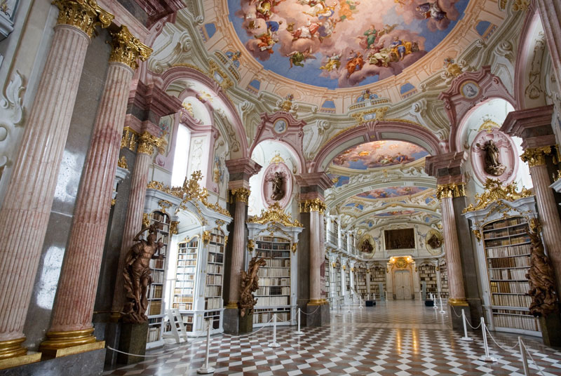 admont abbey monastery library austria 7 Najlepše biblioteke sveta: Admont Opatija, Austrija