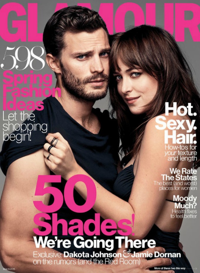 zvezde filma 50 nijansi sive 1 Seksi i zavodljivi: Zvezde filma 50 nijansi sive na naslovnici magazina Glamour