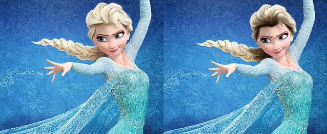Elsa needing touch up her roots Kako bi kosa Diznijevih princeza izgledala u realnom životu