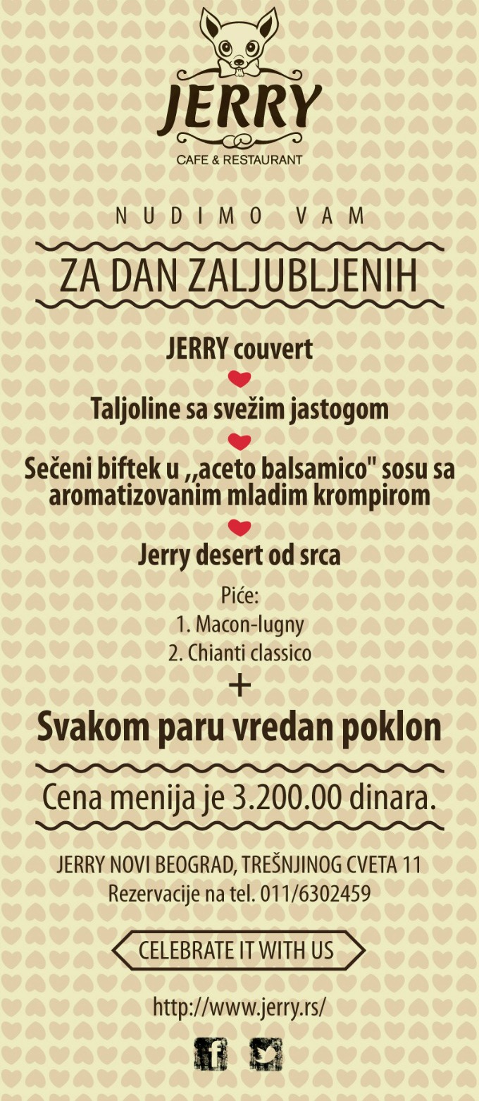 NBGD JERRY Restoran Jerry: Zaljubite se ponovo