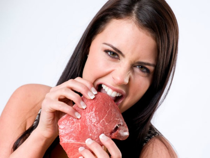 crveno meso Zaboravite na sede vlasi jedući zdravu hranu