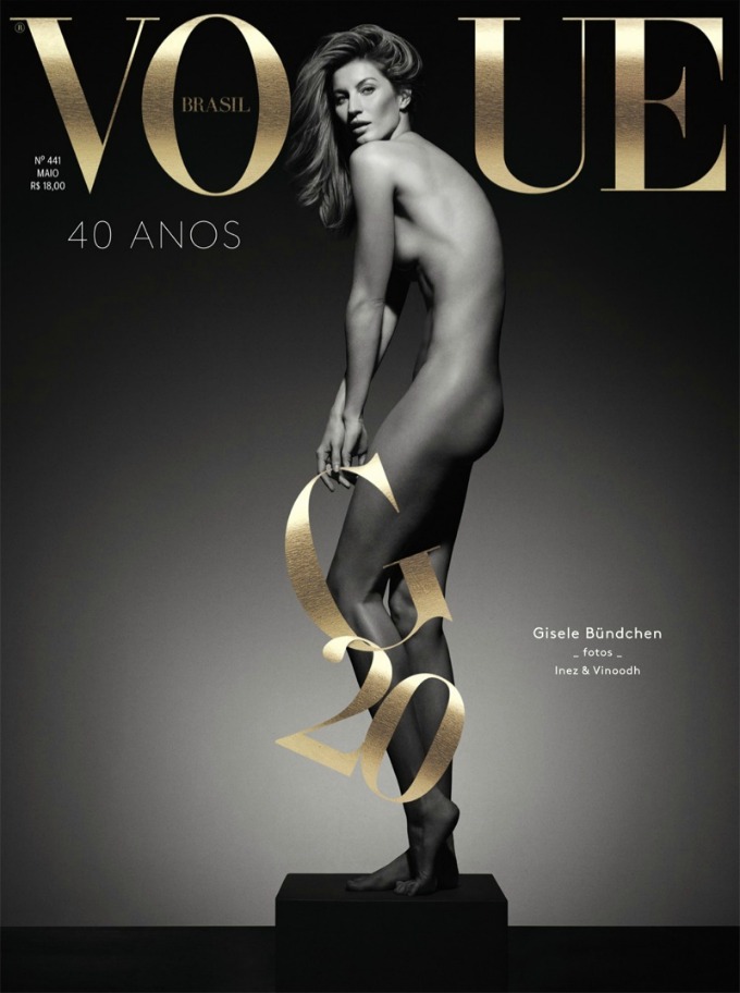 zizel bundsen 21 Naga Žizel Bundšen na naslovnici magazina Vogue Brazil