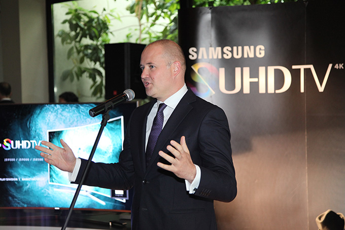 Milan Vujovic direktor marketinga Samsunga za SEAD Premijera nove generacije Samsung televizora i zvučnika