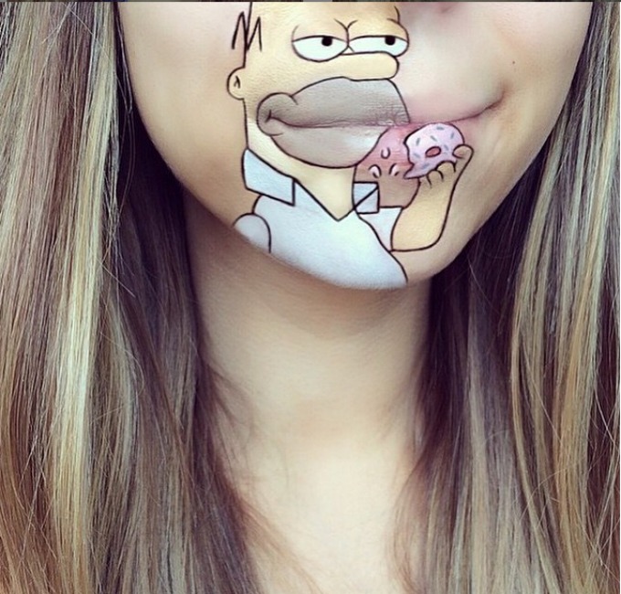 lora dzenkinson instagram 2 Instagram senzacija: Likovi iz crtanih na usnama