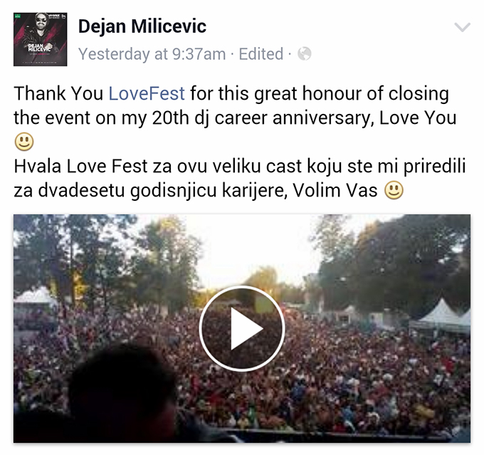 Dejan Milicevic Šta izvođači kažu o Lovefestu