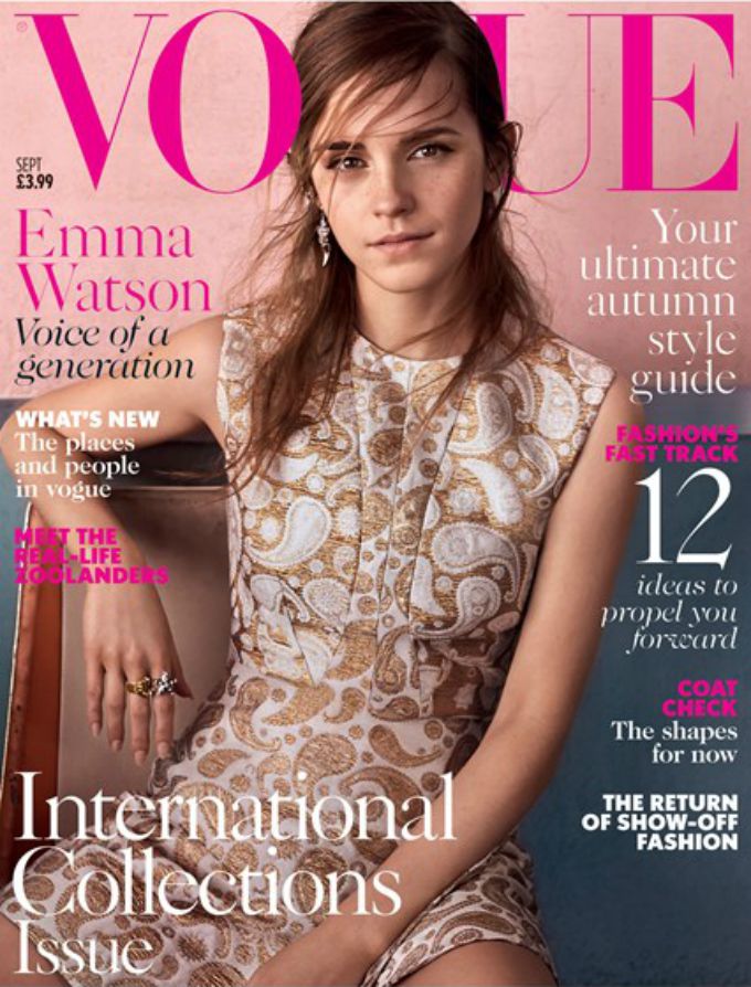 ema votson vogue 2015 Ema Votson na naslovnici septembarskog izdanja Vogue a