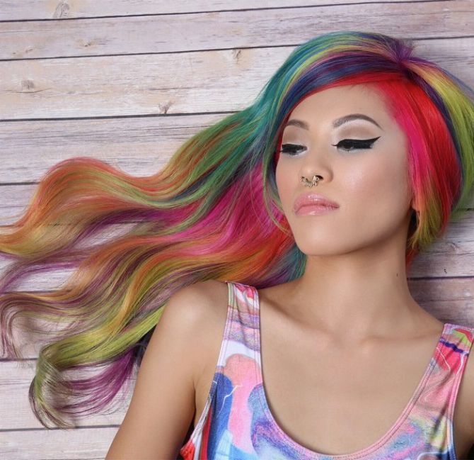 opal trend u bojenju kose1 Opal trend   za žene koje vole upadljivu boju kose