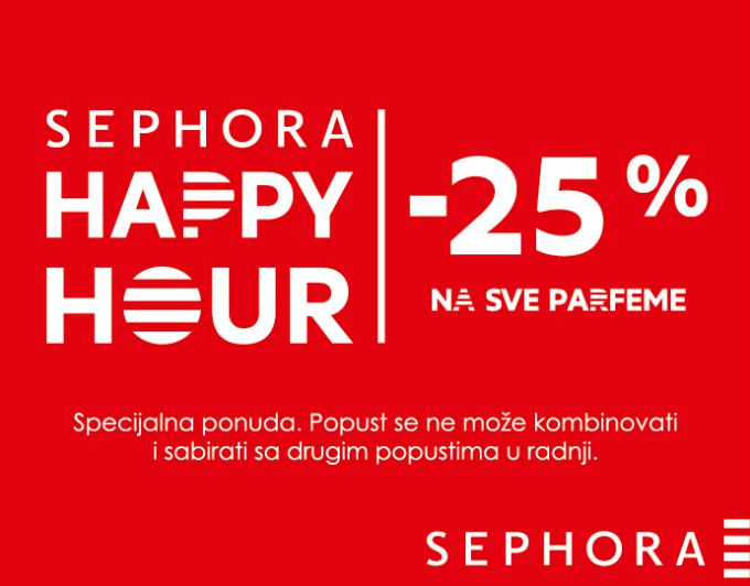 sephora happy hours 2 Svi volimo Happy Hours u radnjama Sephora!