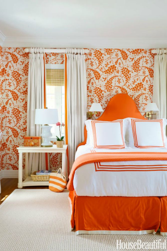 uredjenje spavace sobe narandžasta boja Ideje za uređenje spavaće sobe