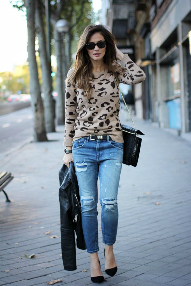 Leopard print top i džins Leopard print koji moraš imati u svom garderoberu