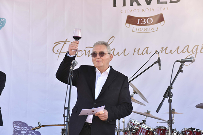 Svetozar Janevski Predsednik Upravnog odbora Vinarije Tikveš pozdravni govor Šesti Festival mladog vina Tikveš vinarije