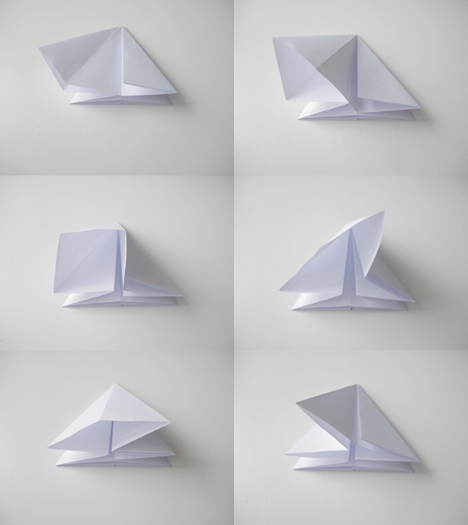 ukras origami korak11 Napravite sami origami ukras u obliku dijamanta