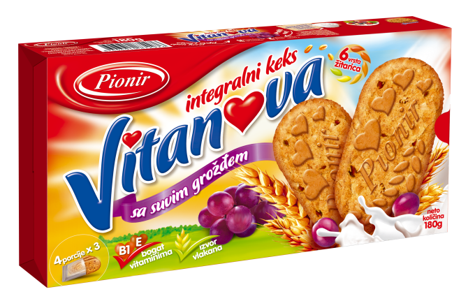 Vitanova keks sa suvim grozdjem Vitanova keks: Uvek uz vas kada ogladnite