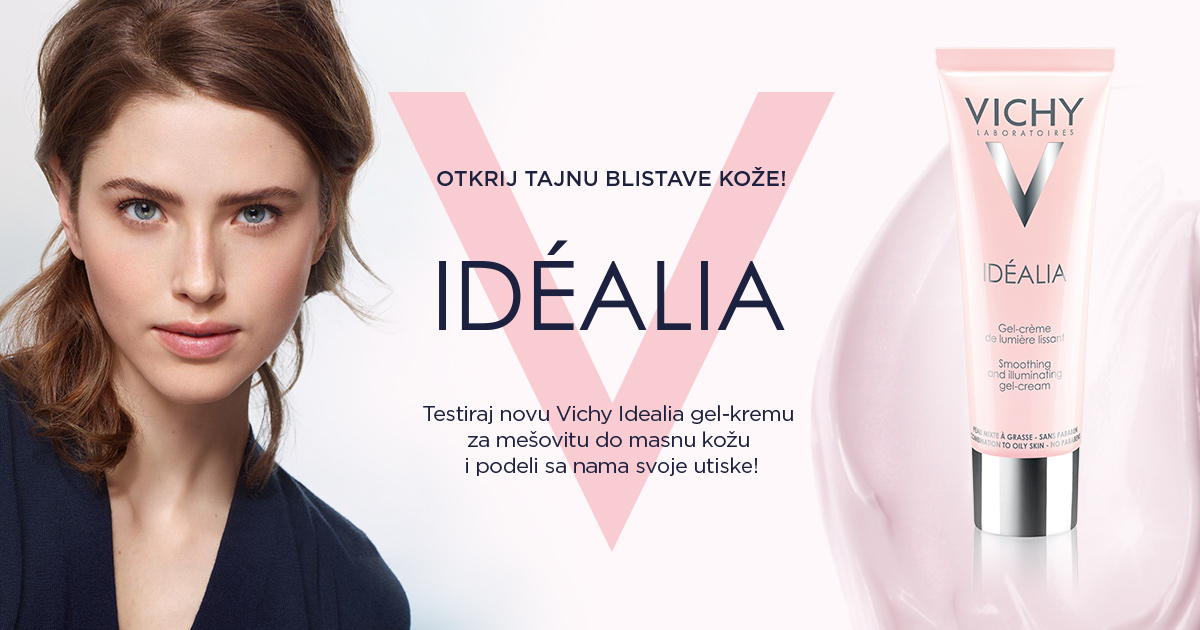 Otkrij tajnu blistave kože i <BR />testiraj novu Vichy Idealia gel-kremu!