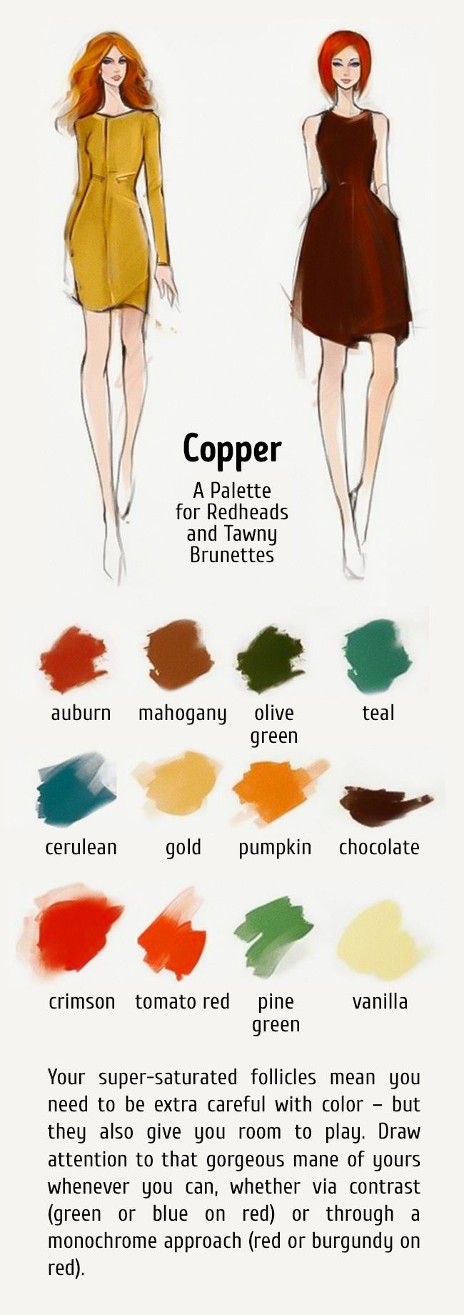 Idealne kombinacije boja za tvoju kosu i odeću3 Idealne kombinacije boja za tvoju kosu i odeću