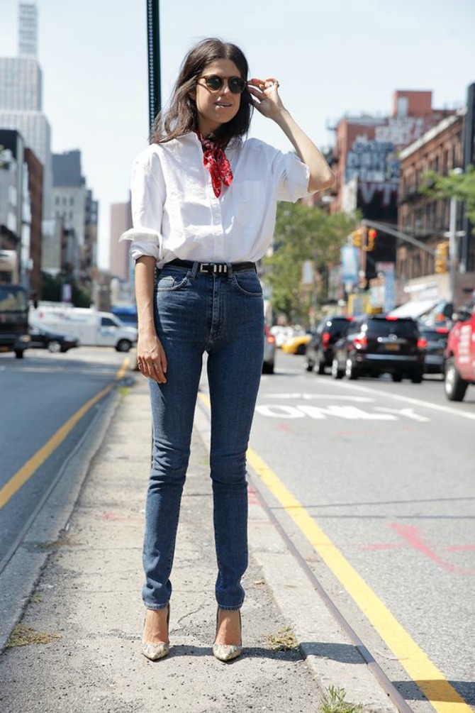 dzins 6 načina kako da nosiš belu košulju kao prava Njujorčanka