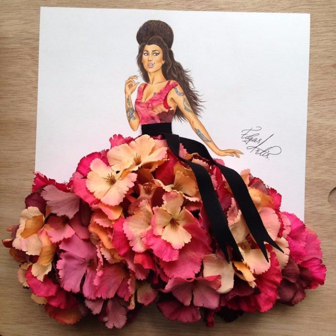ilustracije 9 Jermenijski modni ilustrator kreira neverovatne haljine od hrane
