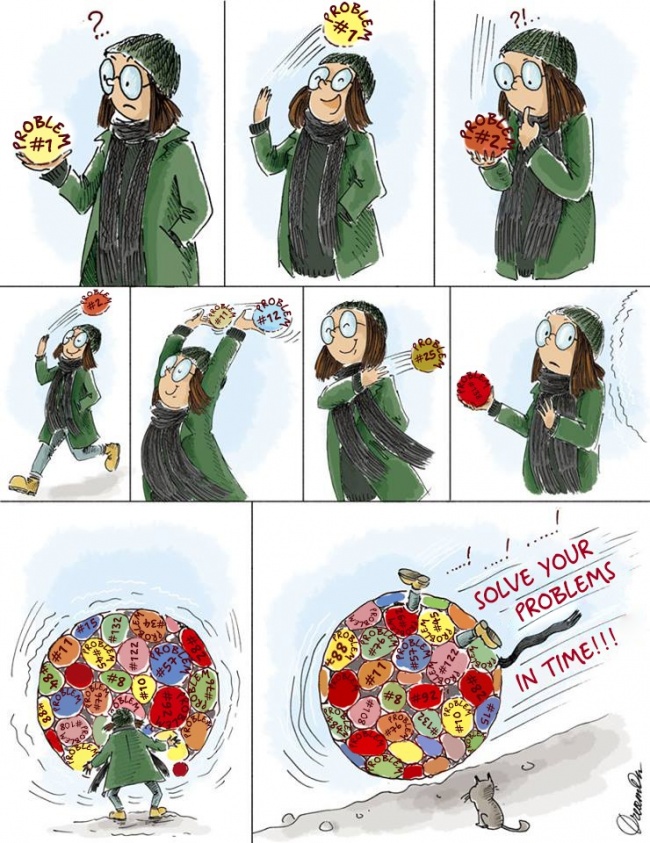 ilustracije 8 Svakodnevni izazovi savremene devojke (ILUSTRACIJE)
