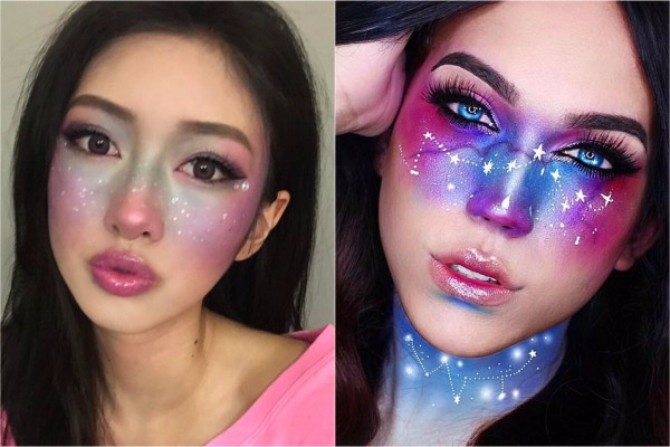 galaxy pege3 Čarobno i neobično: Galaxy pege su novi makeup trend