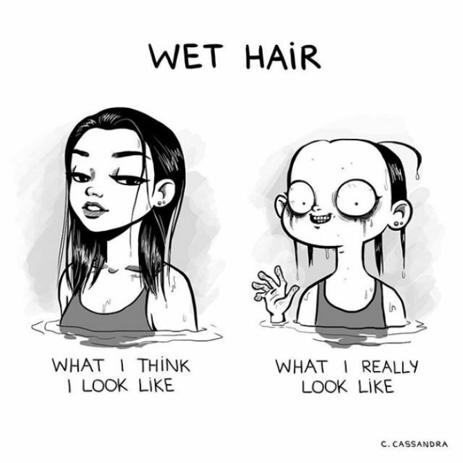 ilustracije6 Ženski problemi sa kosom koje muškarci nikada neće razumeti (ILUSTRACIJE)