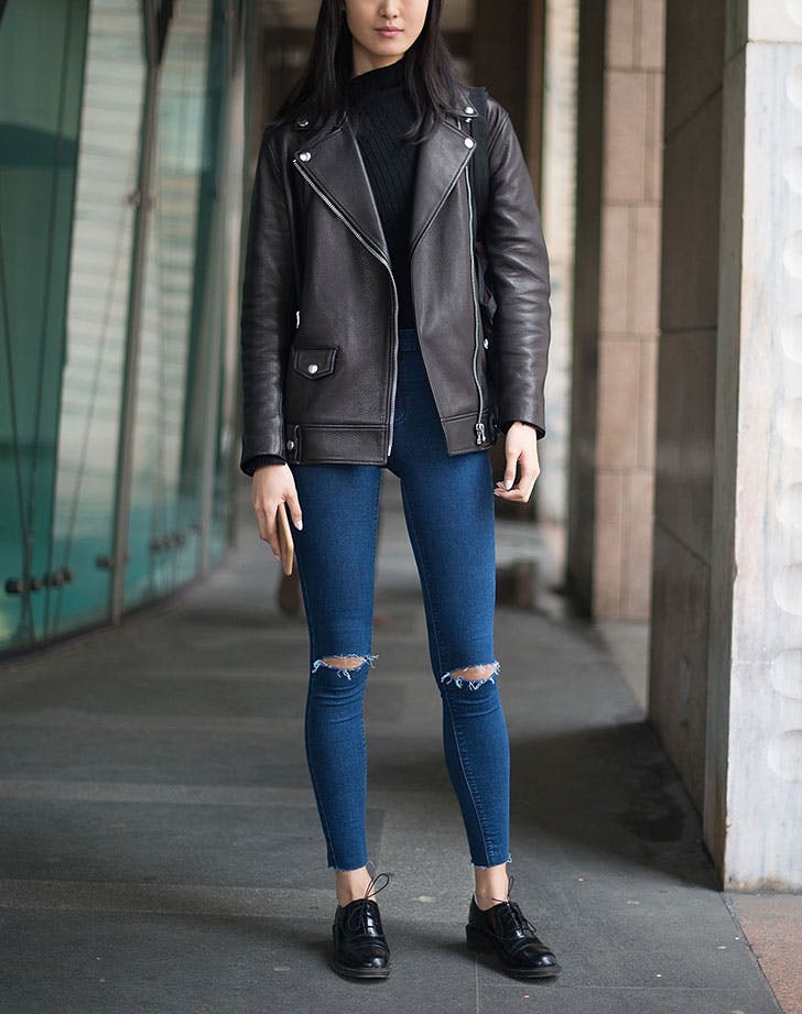 kožna jakna oksfordice 8 načina da nosiš kožnu jaknu kao Njujorčanka