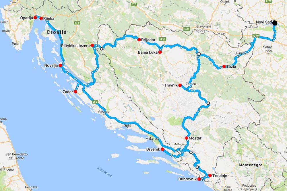 12 mapa e1545644085258 Balkansko solo putovanje