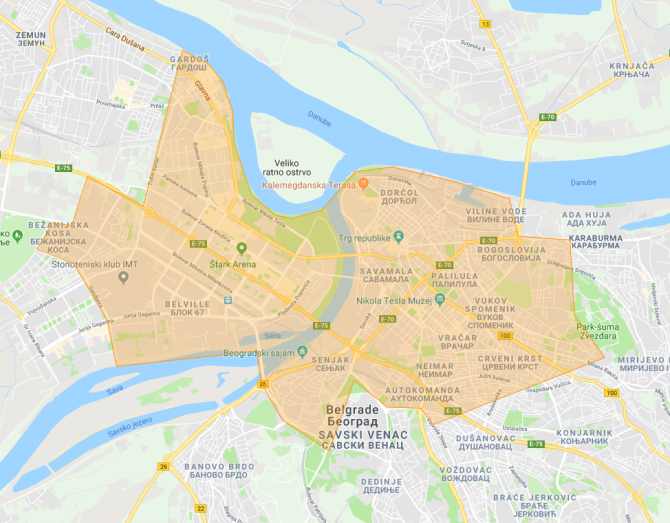 Glovo zona dostave e1564484543481 Beograd postaje sve veći Glovo grad