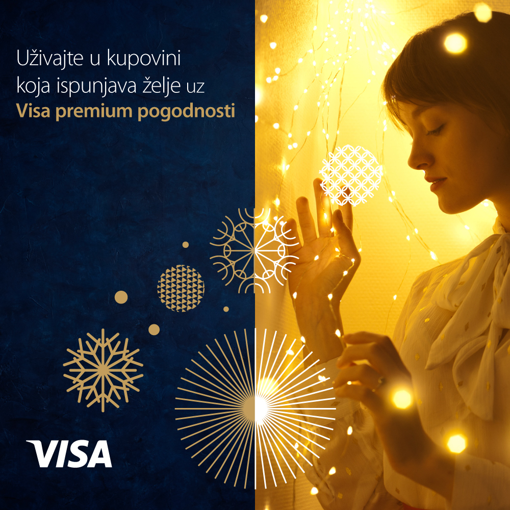 Visa Afluent Decembar Generic 1000x1000 Obradujte sebe i svoje najmilije savršenim poklonima uz Visa premium kartice
