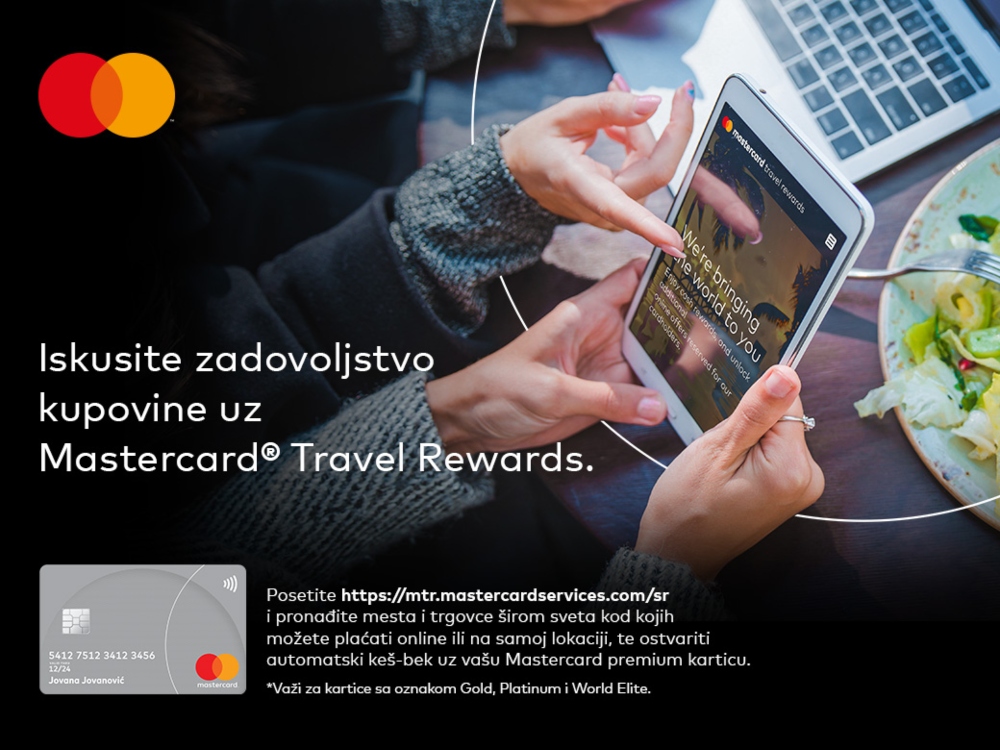 Mastercard Premium kartica 3 Plaćaj pametno i ponovo otkrij zadovoljstvo putovanja
