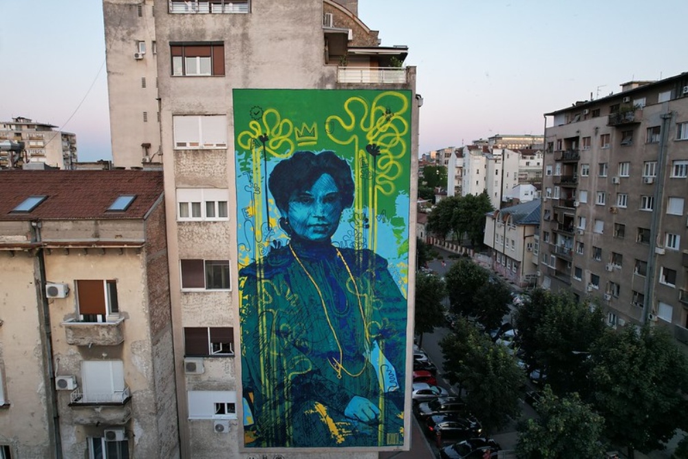 Foto Boris Vatovec 2 1 Izuzetne žene Srbije: Andrej Josifovski Pijanista oslikao mural Jelisaveti Načić u Beogradu