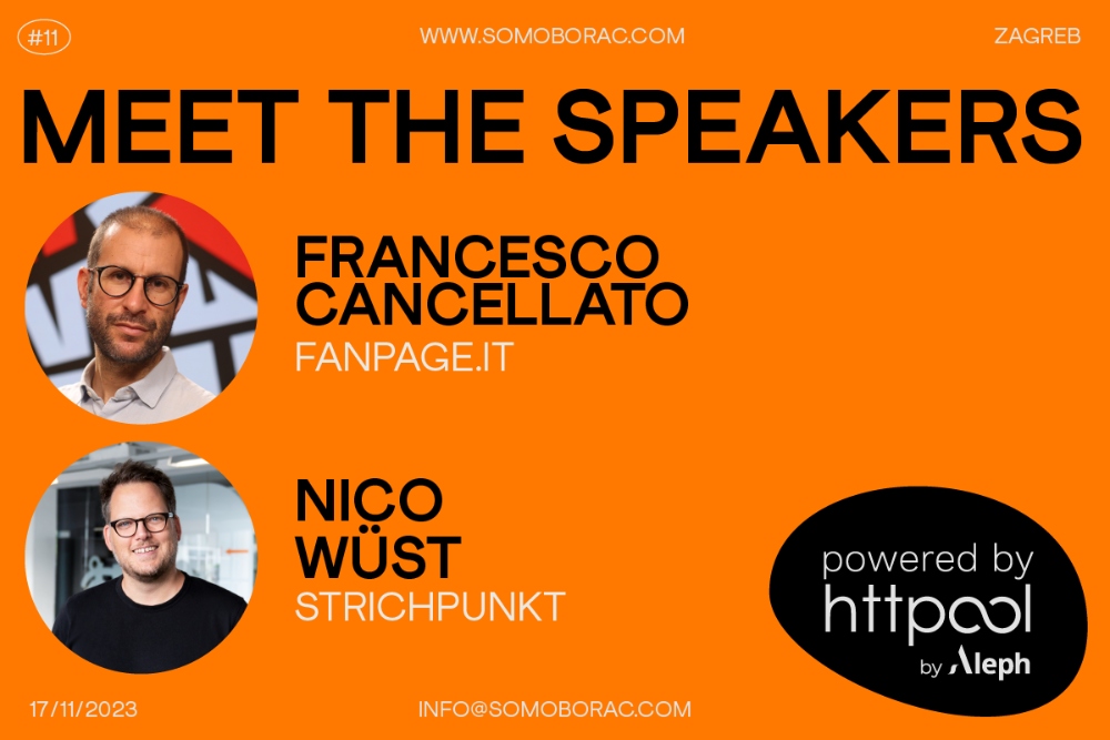 Francesco Cancellato i Nico Wüst Predvodnik revolucije digitalnih novina u Evropi i voditelj dizajna u jednoj od najboljih brending agencija u Evropi stižu na SoMo Borac