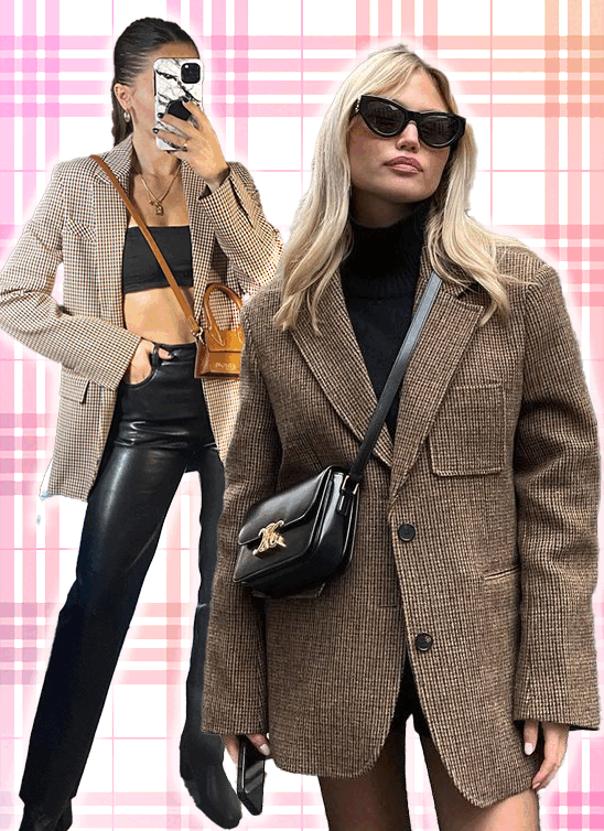 Pozna jesen u kariranom sakou: Maštovite ideje za stilizovanje trendi komada