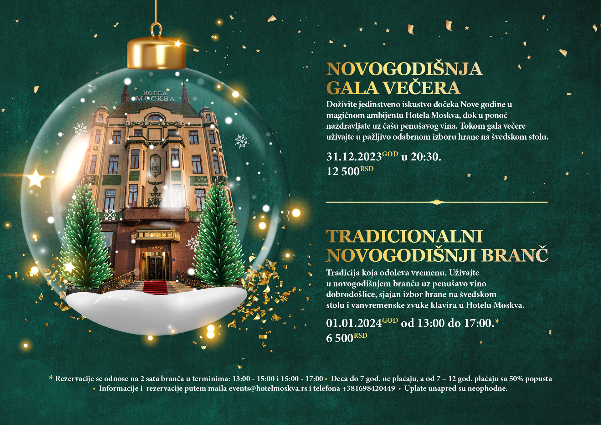 HOTEL MOSKVA jelovnik korice PRIKAZ 1 PREDLOG 3 1 Ovde se održava najglamurozniji novogodišnji branč u gradu   za kraljevski osećaj luksuza, otmenosti i prestiža
